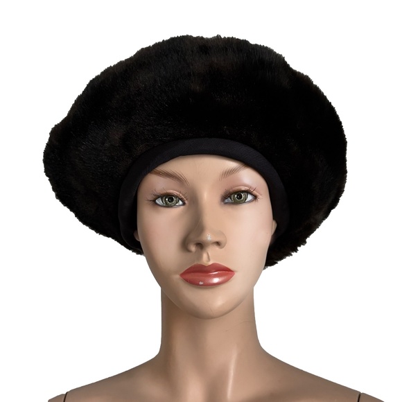 Norma Kamali for Stetson Hat Faux Fur Cossack Style Trapper Vintage 1980s OSFM main image 9